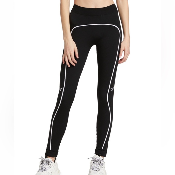 Off-white athletic tights - Picture 1 of 6